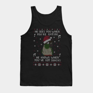 Christmas Snack Green cheeked conure Tank Top